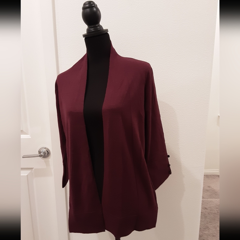 NWT Evolution Burgundy Cardigan